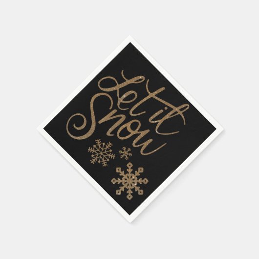 "Laat het sneeuwen" Servet (Hoek)