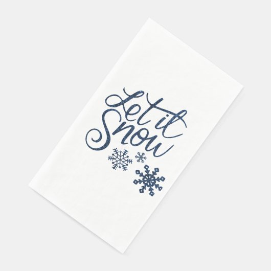 Laat het sneeuwen servet (Hoek)