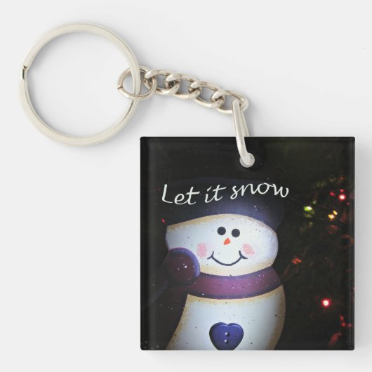 Laat het sneeuwen sleutelhanger (Voorkant)
