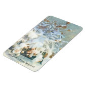 Laat het sneeuwen - sneeuw bedekt met een hydrange magneet (Linkerzijde)