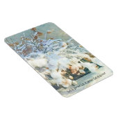 Laat het sneeuwen - sneeuw bedekt met een hydrange magneet (Rechterzijde)