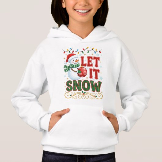 Laat het Sneeuwen Sneeuwman Kerstmis (Voorkant)