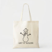 Laat het sneeuwen, sneeuwpoppen, canvaszakken kleu tote bag (Voorkant)