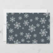 Laat het sneeuwen | Sneeuwvlok foto overlay Feestdagenkaart (Achterkant)