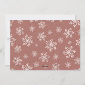 Laat het sneeuwen | Sneeuwvlok foto overlay Feestdagenkaart (Achterkant)