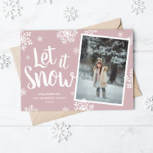 Laat het sneeuwen | Sneeuwvlok foto overlay