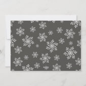 Laat het sneeuwen | Sneeuwvlok foto overlay Feestdagenkaart (Achterkant)