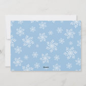 Laat het sneeuwen | Sneeuwvlok foto overlay Feestdagenkaart (Achterkant)