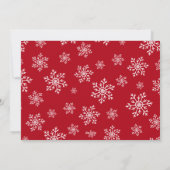 Laat het sneeuwen | Sneeuwvlok foto overlay plat Feestdagenkaart (Achterkant)