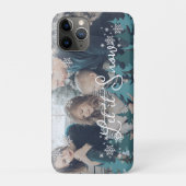 Laat het sneeuwen | Sneeuwvlokken Pine Tree Christ Case-Mate iPhone Case (Achterkant)