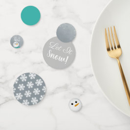 Laat het sneeuwen! Snowman Confetti