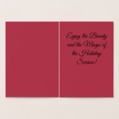 Laat het sneeuwen - Snowman Folie Kaarten (Binnen)