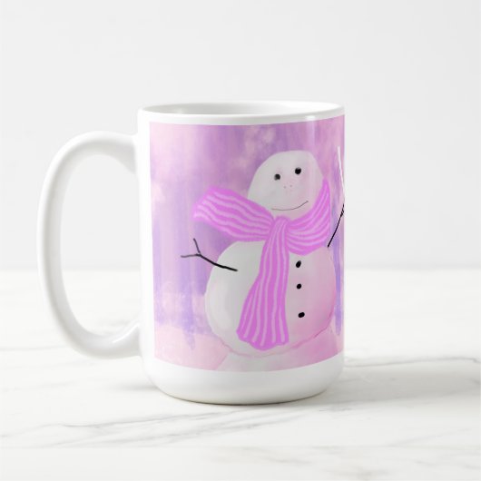 Laat het sneeuwen! Snowman Koffiemok (Links)