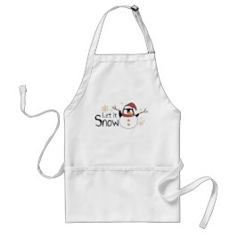 Laat het sneeuwen standaard schort