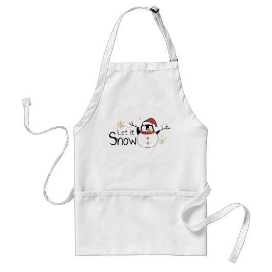 Laat het sneeuwen standaard schort (Voorkant)