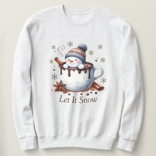 Laat het Sneeuwen Sweatshirt (Design voorkant)