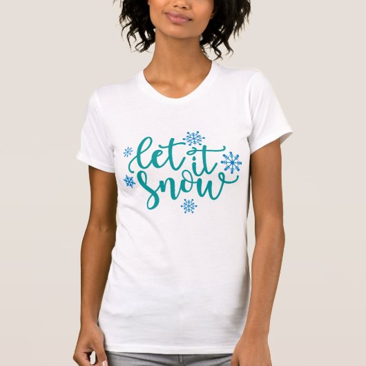 Laat het sneeuwen t-shirt (Voorkant)