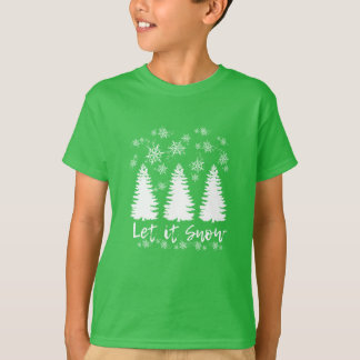 Laat het sneeuwen t-shirt