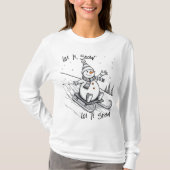 Laat het sneeuwen t-shirt (Voorkant)