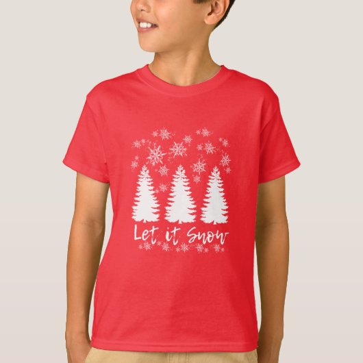 Laat het sneeuwen t-shirt (Voorkant)
