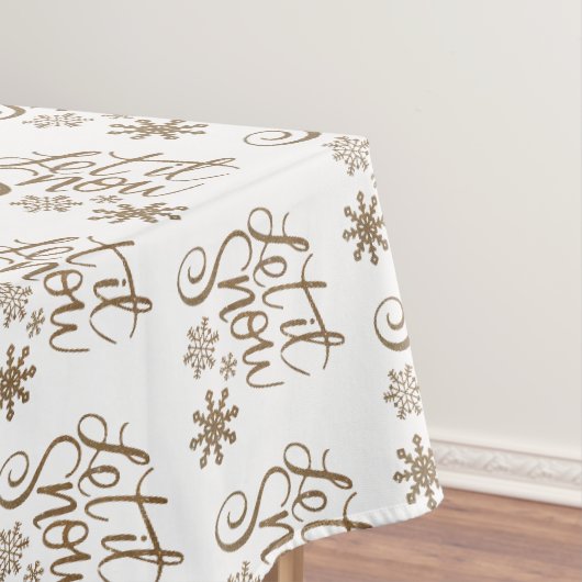 Laat het Sneeuwen Tafelkleed Kerst Decor (Voorbeeld)