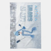 Laat het sneeuwen theedoek (Verticaal)
