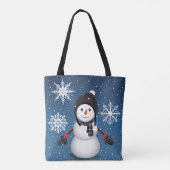 Laat het sneeuwen tote bag (Achterkant)
