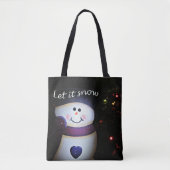 Laat het sneeuwen tote bag (Voorkant)