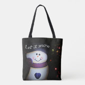 Laat het sneeuwen tote bag (Achterkant)