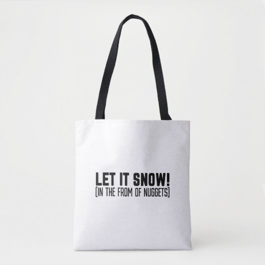 Laat het sneeuwen tote bag (Voorkant)