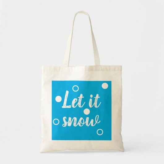 Laat het sneeuwen tote bag (Voorkant)