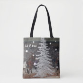 Laat het sneeuwen tote bag (Voorkant)
