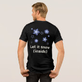 Laat het sneeuwen Tri-Blend shirt (Achterkant volledig)