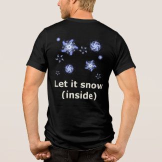 Laat het sneeuwen Tri-Blend shirt