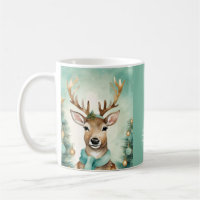"Laat het Sneeuwen" Turquoise & Goud Kerstcozy Mok