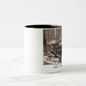 Laat het sneeuwen tweekleurige koffiemok (Center)