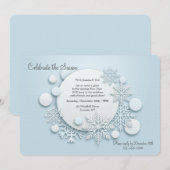 Laat het Sneeuwen Uitnodiging (Voorkant / Achterkant)