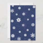 Laat het sneeuwen! Uitnodigingen voor feestdagen (Achterkant)