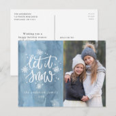 Laat het Sneeuwen | Vakantiefoto Briefkaart (Voorkant / Achterkant)