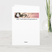 Laat het sneeuwen vakantiewenskaart feestdagen kaart (Achterkant)