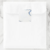 Laat het Sneeuwen Vierkante Sticker (Tas)