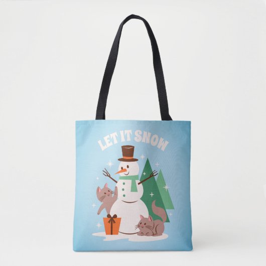 Laat het sneeuwen Vrienden Tote Bag (Voorkant)