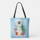 Laat het sneeuwen Vrienden Tote Bag (Achterkant)