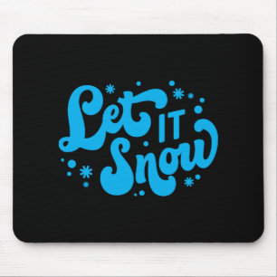Laat het Sneeuwen Winter Design Peuter T-shirt Muismat