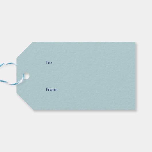 Laat het sneeuwen! Winter Holiday Cadeaulabel (Achterkant Horizontaal)