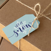 Laat het sneeuwen! Winter Holiday Cadeaulabel