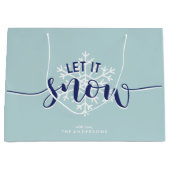 Laat het sneeuwen! Winter Holiday Large Cadeautasje (Voorkant)