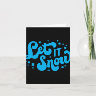 Laat het Sneeuwen Winter Ontwerp Peuter T-shirt Kaart