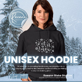 Laat het Sneeuwen Winter Unisex Hoodie