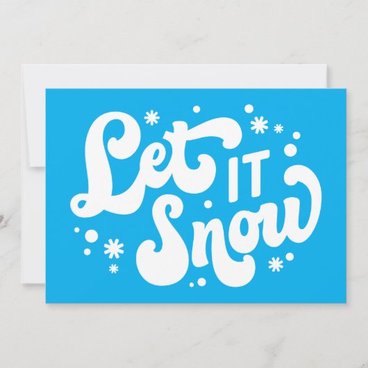 Laat het Sneeuwen Winterontwerp Kaart (Voorkant)